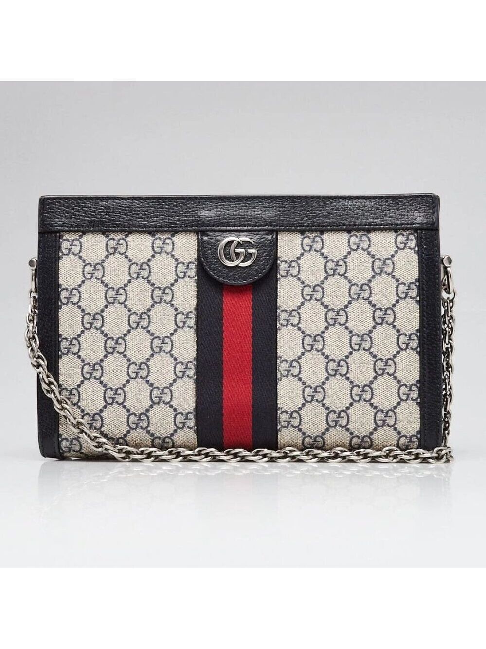 Gucci Supreme GG Coated Canvas Vintage Web Ophidia Small Shoulder Bag 795-050325